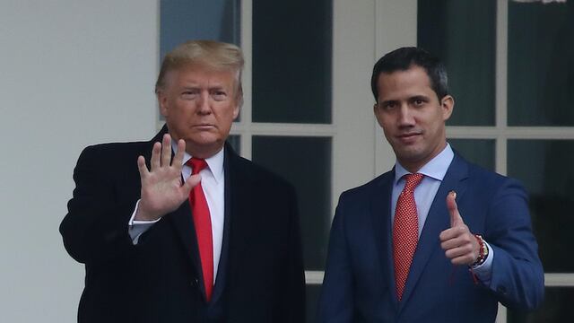 Donald Trump recibe a Juan Guaidó en la Casa Blanca