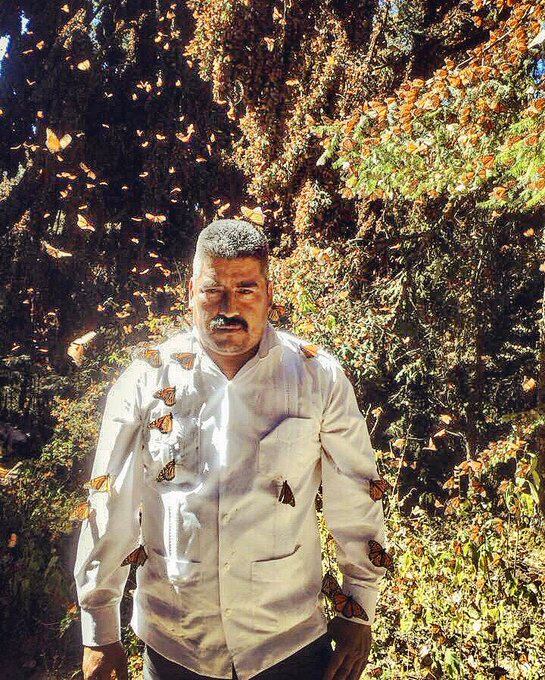 Homero Gómez, activista en defensa de la mariposa monarca.