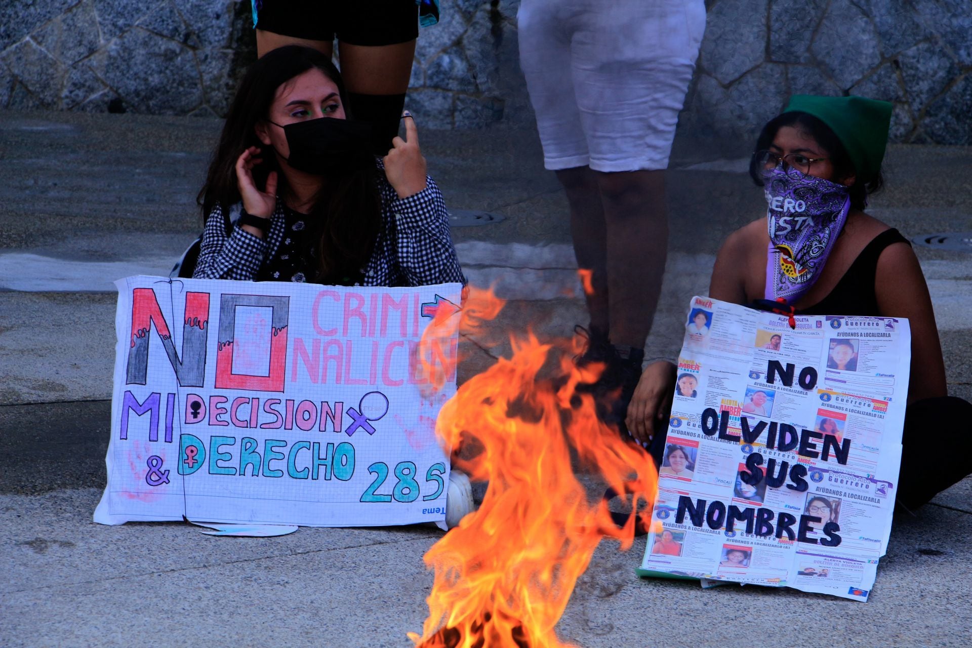 Protesta contra la violencia hacia las mujeres en México