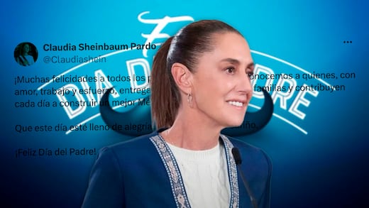El mensaje de Claudia Sheinbaum a los papás de México por el Día del Padre