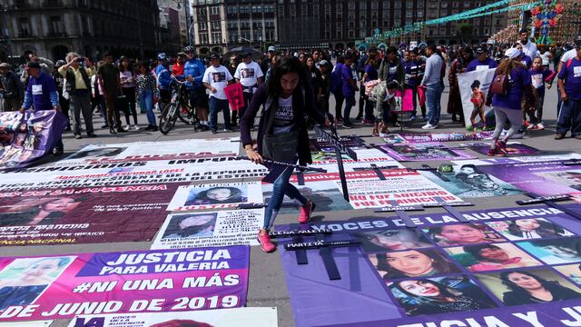 Marcha contra feminicidios.