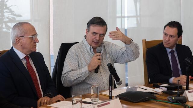 El canciller Marcelo Ebrard Casaubón.