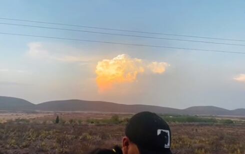 Nube extraña en Coahuila