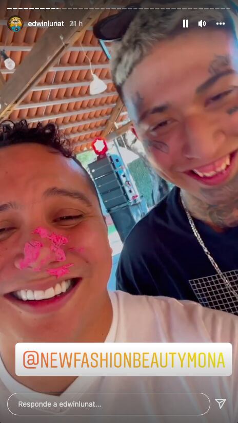 Edwin Luna, cumpleaños de Geros