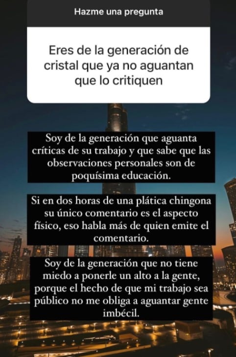 Alan Estrada responde a crítica de seguidor
