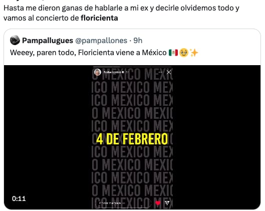 Floricienta anuncia concierto en México y sus fans ya reaccionaron a su regreso.