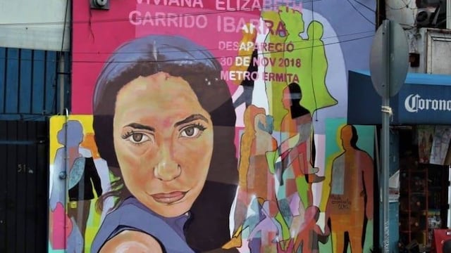 Mural de Viviana Garrido en Metro Ermita.