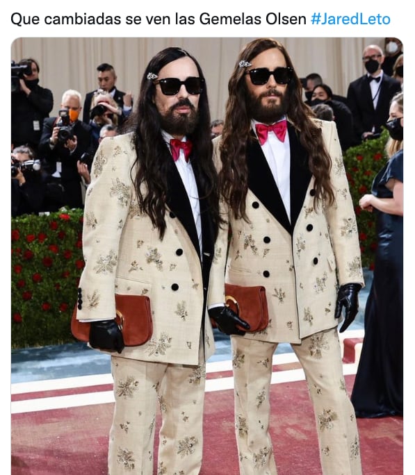 Meme de Jared Leto en MET Gala 2022