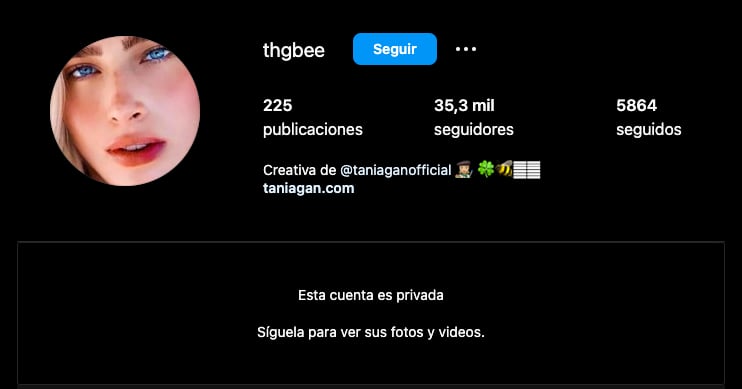 Tania Gándara en Instagram