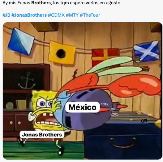 Los memes de la cancelación de los conciertos de los Jonas Brothers en México