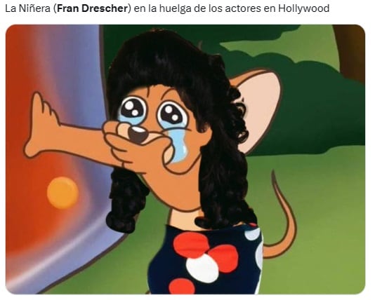 El poderoso discurso de Fran Drescher “La Niñera” por la huelga de actores dejó estos divertidos memes