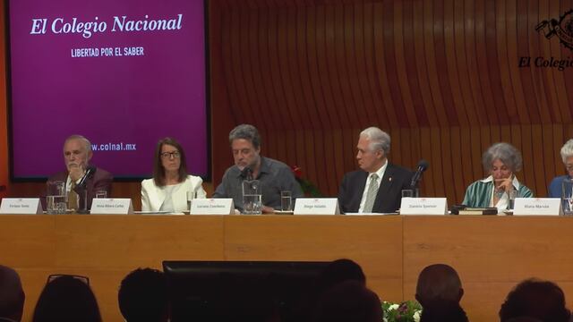 Mesa de debate en El Colegio Nacional por el Centenario del Partido Comunista Mexicano.