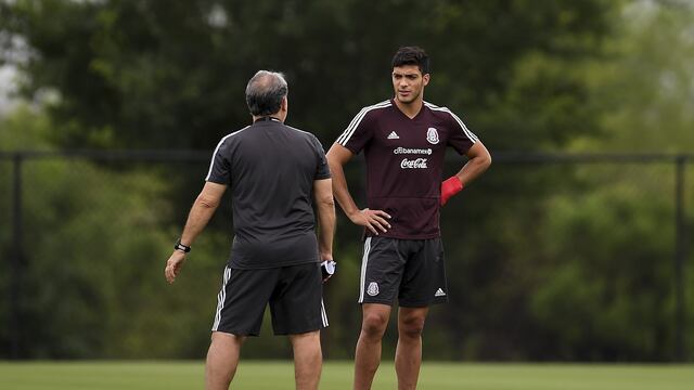 Gerardo Martino y Raúl Jiménez