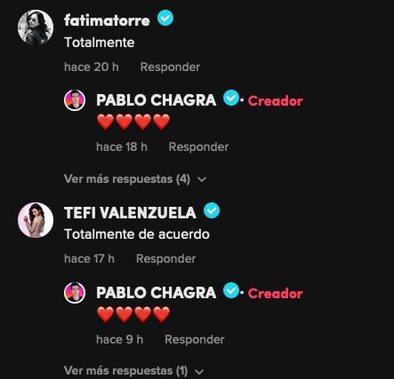 Famosas apoyan la postura de Pablo Chagra sobre la información de Pee Wee.