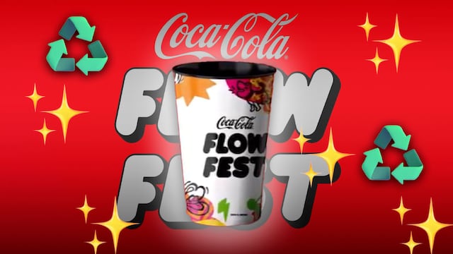 Vaso circular coleccionable del Coca Cola Flow Fest 2024