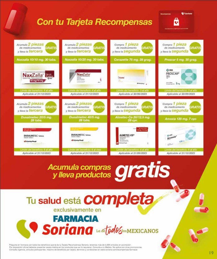 Soriana Farmacia 31 de agosto 2023: Estas son las mejores ofertas en medicamentos