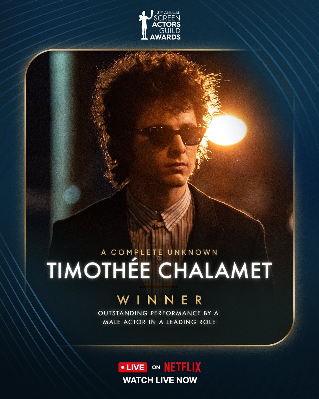 Timothée Chalamet, ganador SAG Awards 2025