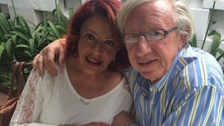 Verónica Gallardo con su esposo Robert Alexander 'El Gringo'.