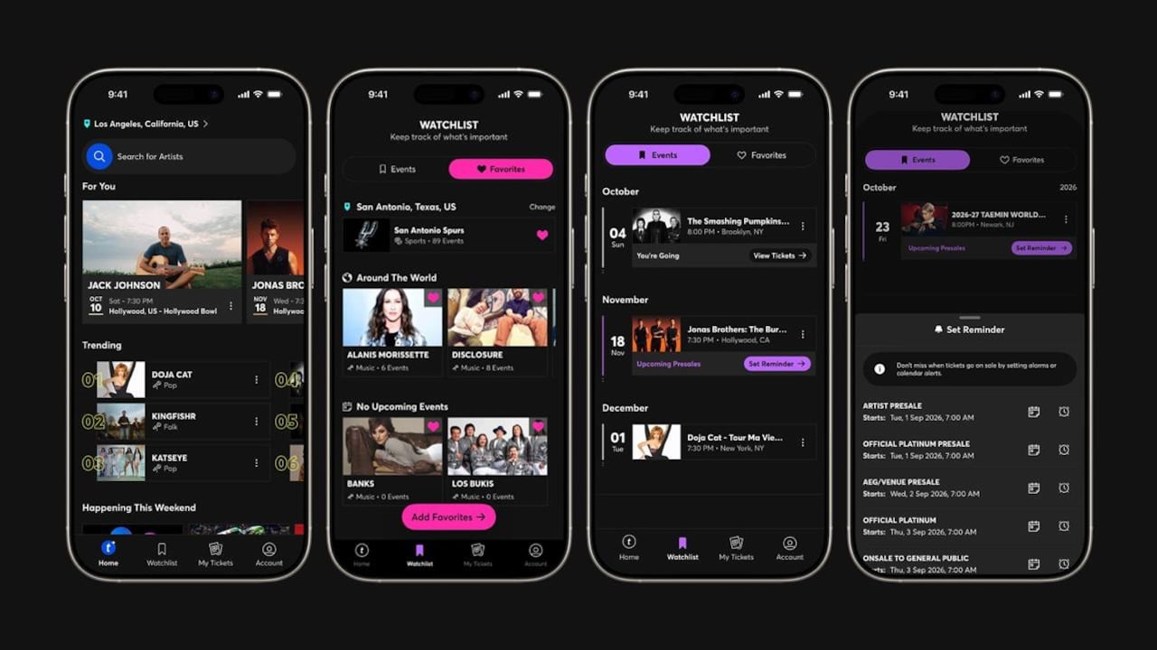 Ticketmaster México renueva su app: nuevas funciones y alertas de boletos