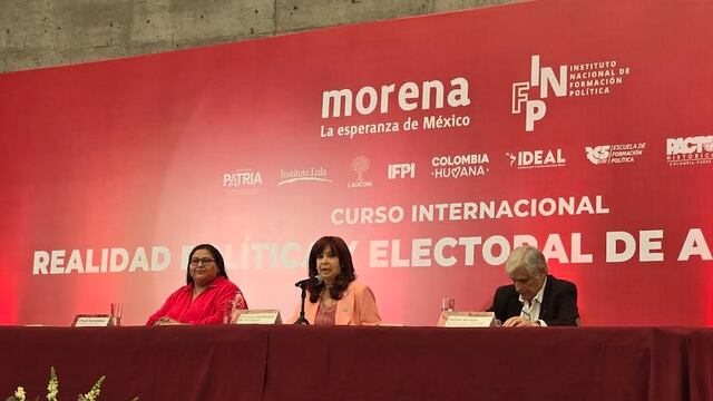 Cristina Kirchner en evento de Morena