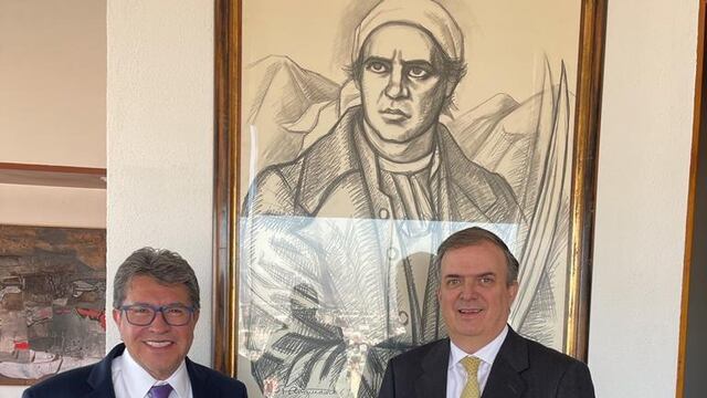 Ricardo Monreal se reúne con Marcelo Ebrard