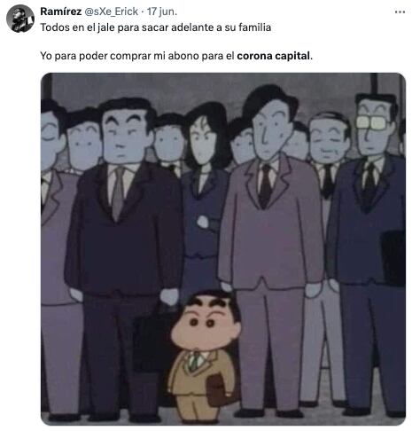 memes del cartel de Corona Capital 2024
