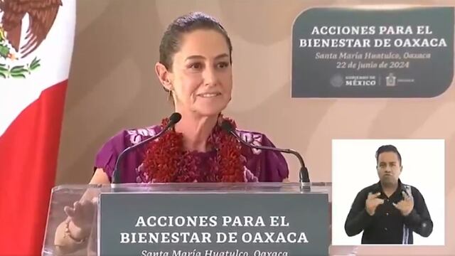 Esta fue la reacción de Claudia Sheinbaum al sismo que la sorprendió en Oaxaca