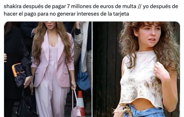 Memes de Shakira pagando a Hacienda