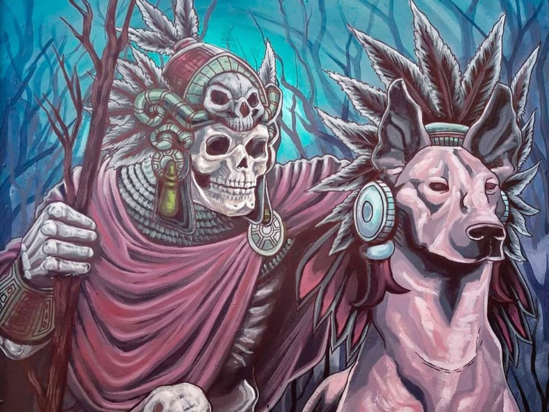 Xoloitzcuintle en el Mictlán