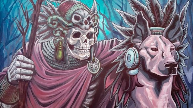 Xoloitzcuintle en el Mictlán