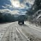 Nieve en Sonora: Frente Frío 25 dejó imágenes muy bellas pero afectaciones en carreteras