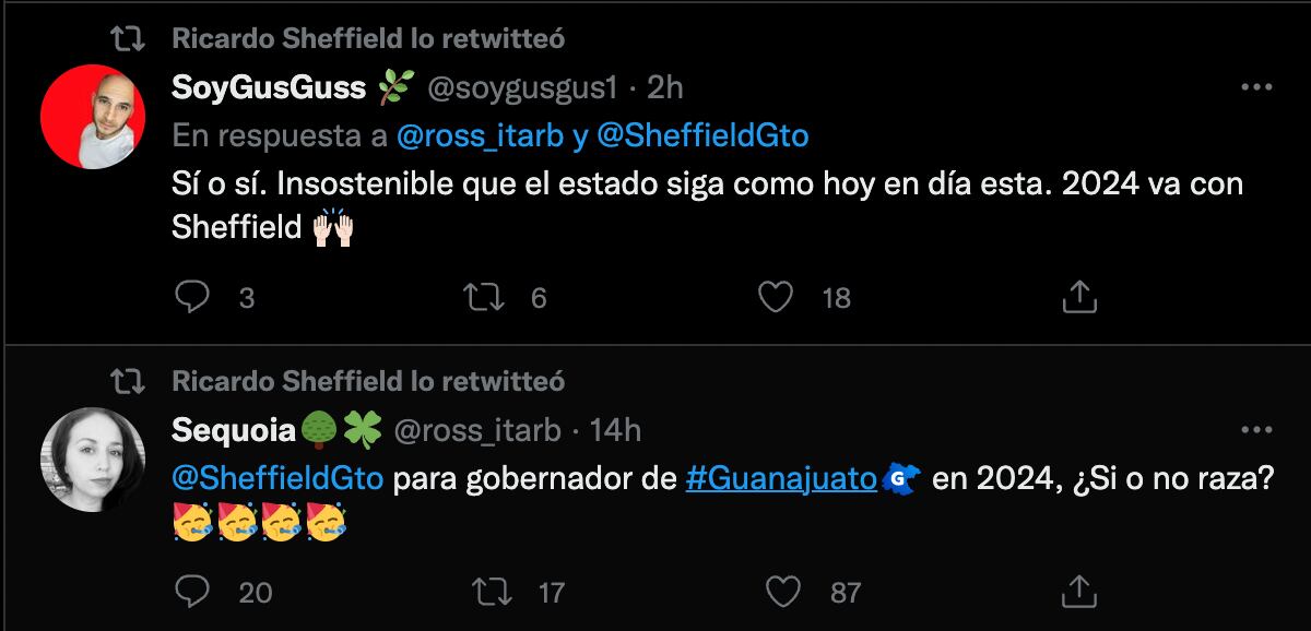 Twitter Ricardo Sheffield