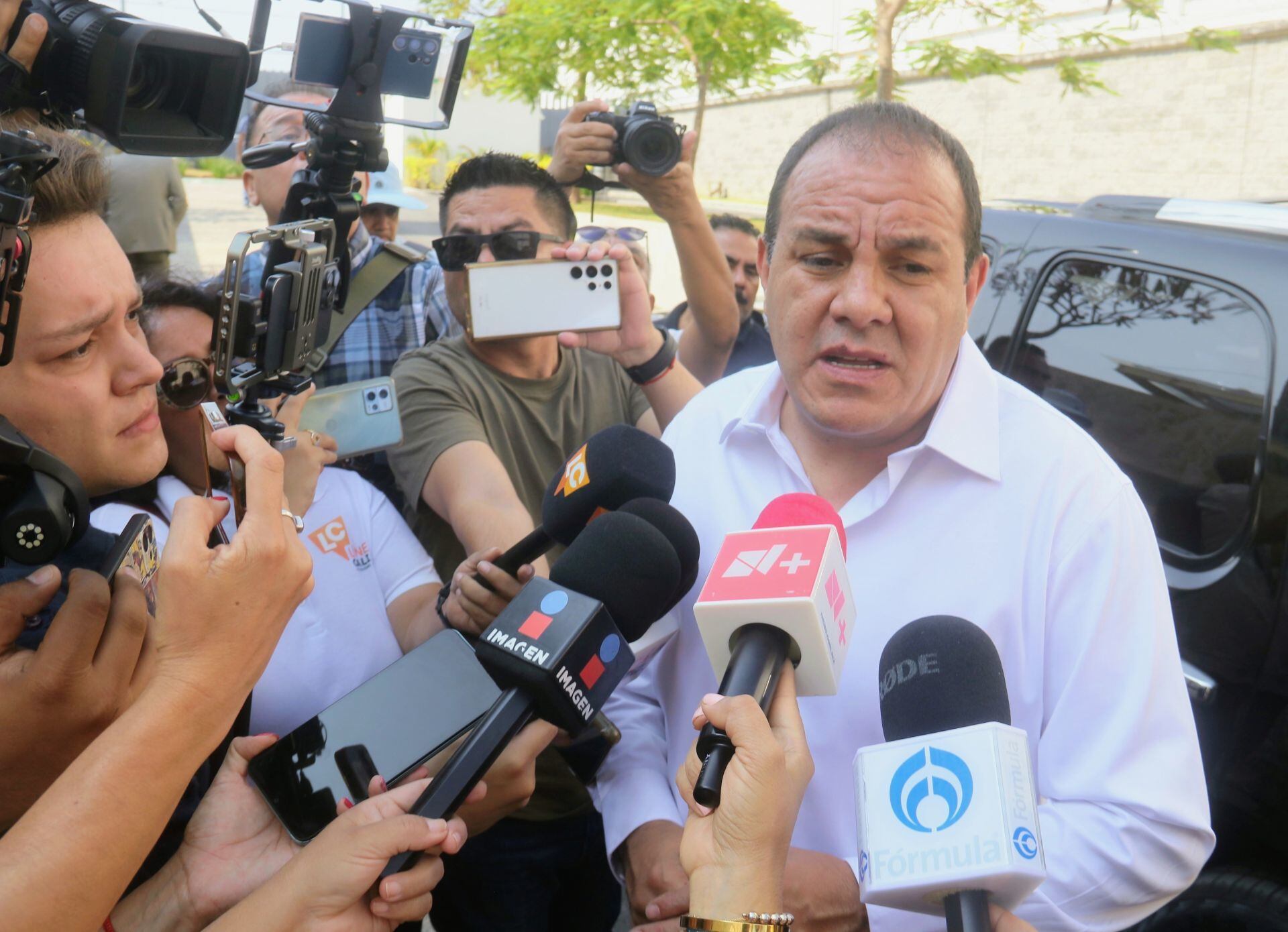 Cuauhtémoc Blanco en la Fiscalía de Morelos