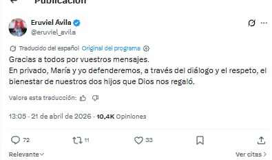 Eruviel Ávila responde a denuncia de María Irene Dipp por violencia