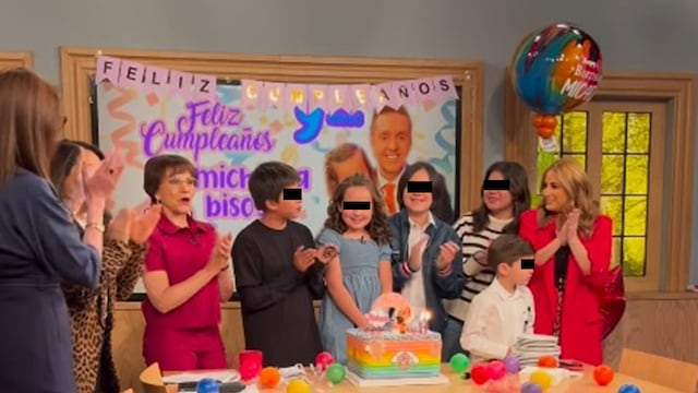 Hija de Daniel Bisogno, Michaela, celebra su cumpleaños en Ventaneando