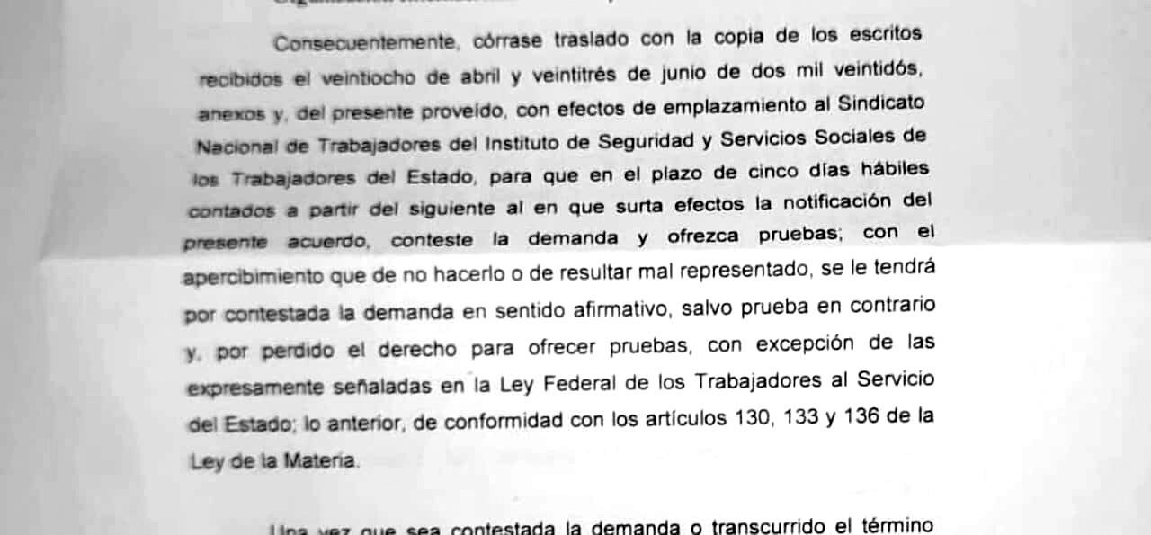 Documento SNTISSSTE