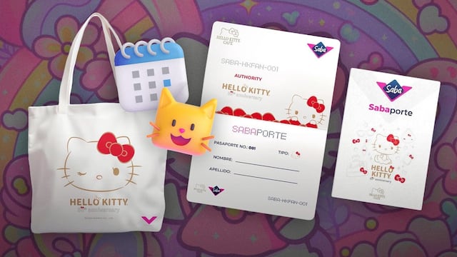 Este es el Kit de Saba y Hello Kitty por sus 50 años