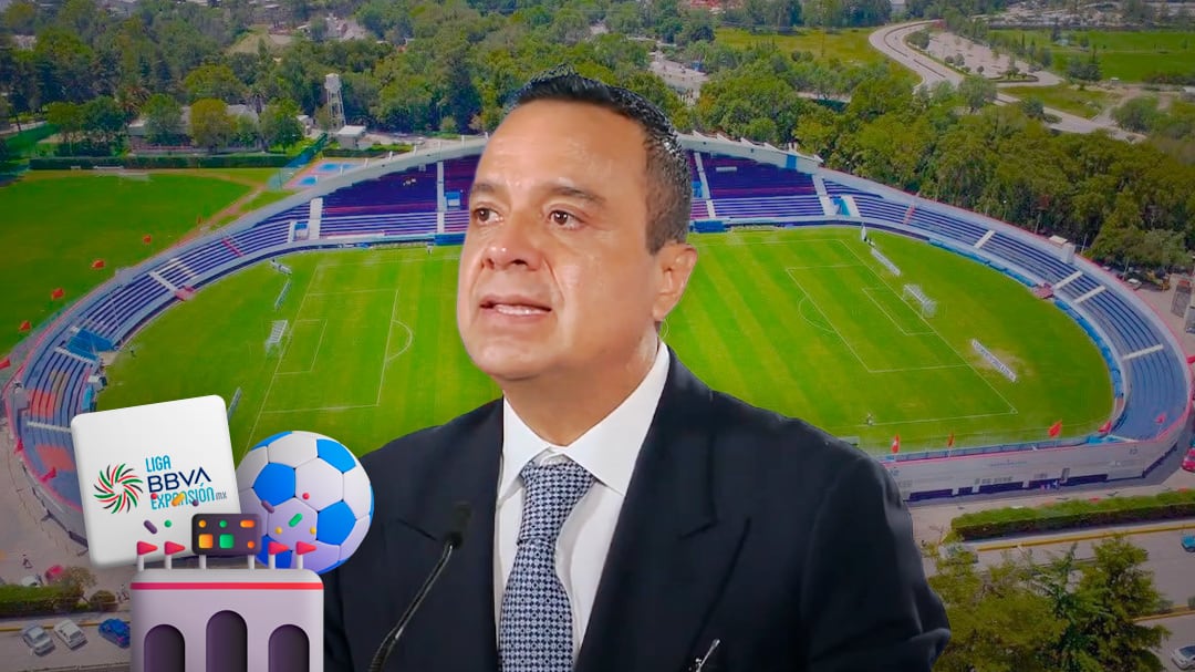 Víctor Velázquez anuncia partidos de la Liga de Expansión en el Estadio Refundación de Hidalgo