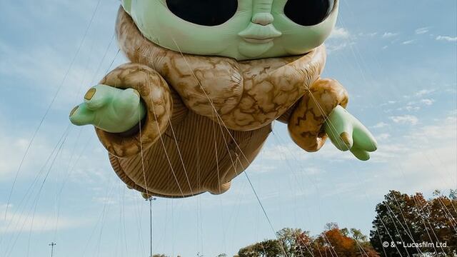 Baby Yoda, desfile de Acción de Gracias