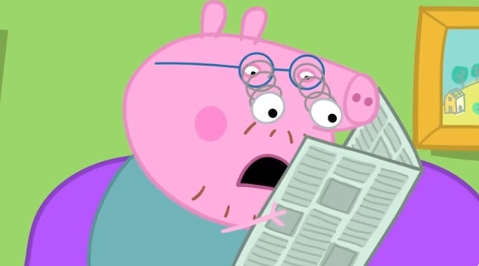 Capítulo Peppa Pig le hace bromas a Papá Cerdito por Día de los Inocentes