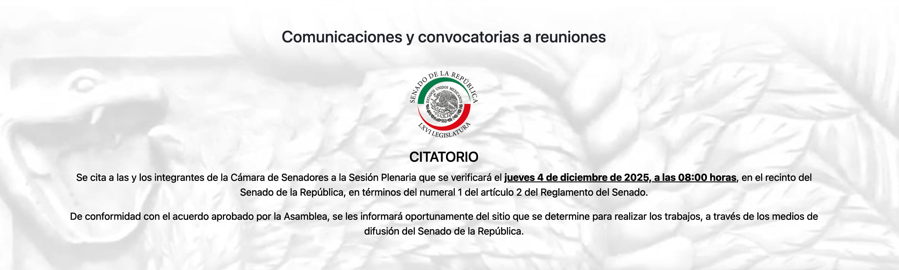 Senado se prepara para discutir Ley de Aguas Nacionales en sede alterna