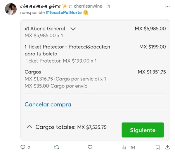 Memes por el precio de los boletos para el Tecate Pal Norte 2024
