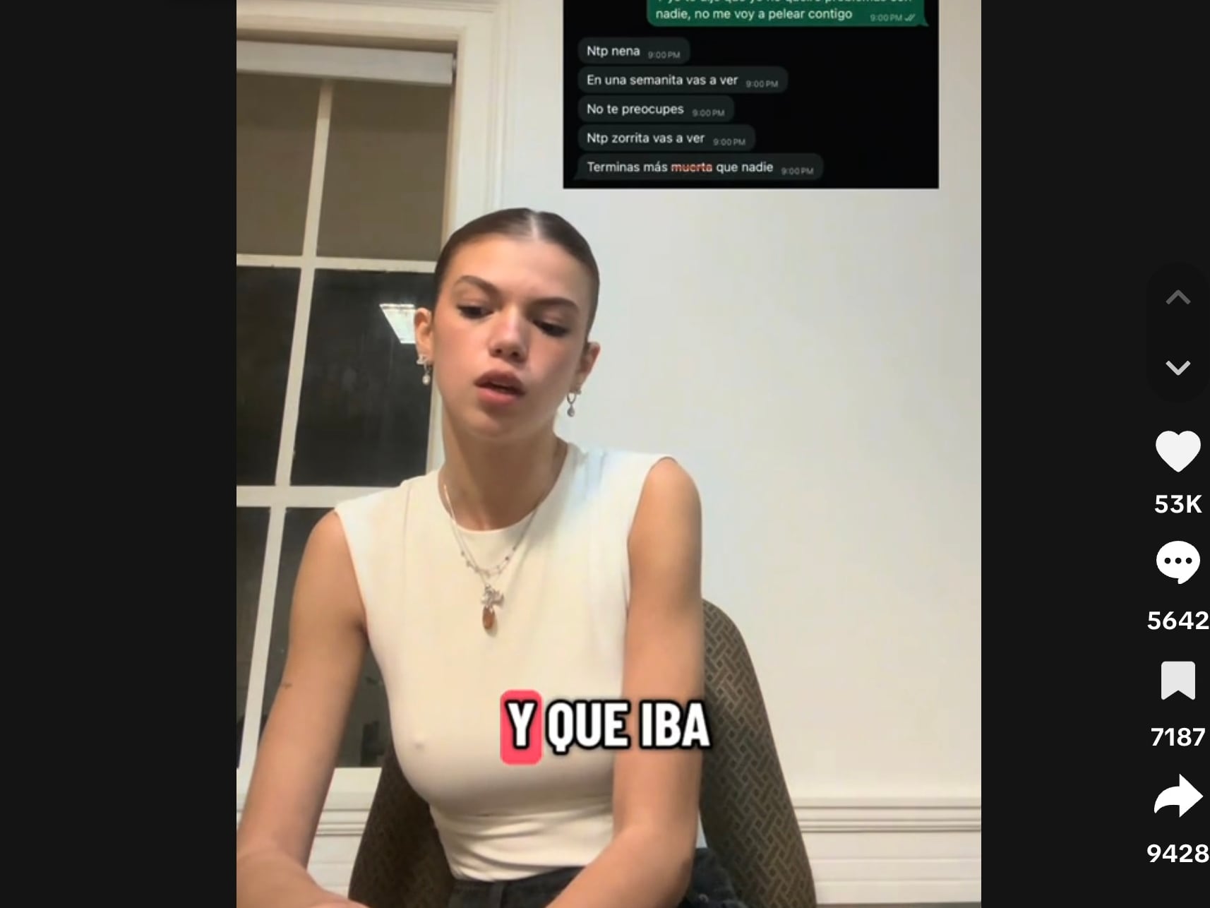 Valentina Gilabert revela amenazas que recibió de Marianne Gonzaga