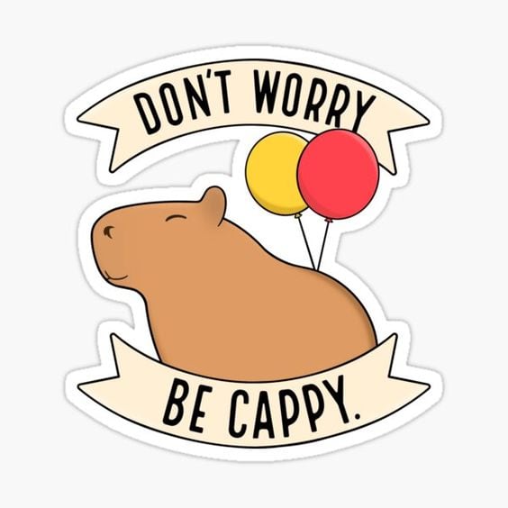 Stickers de capibara para descargar