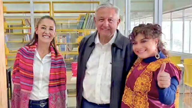 Claudia Sheinbaum, AMLO y Clara Brugada