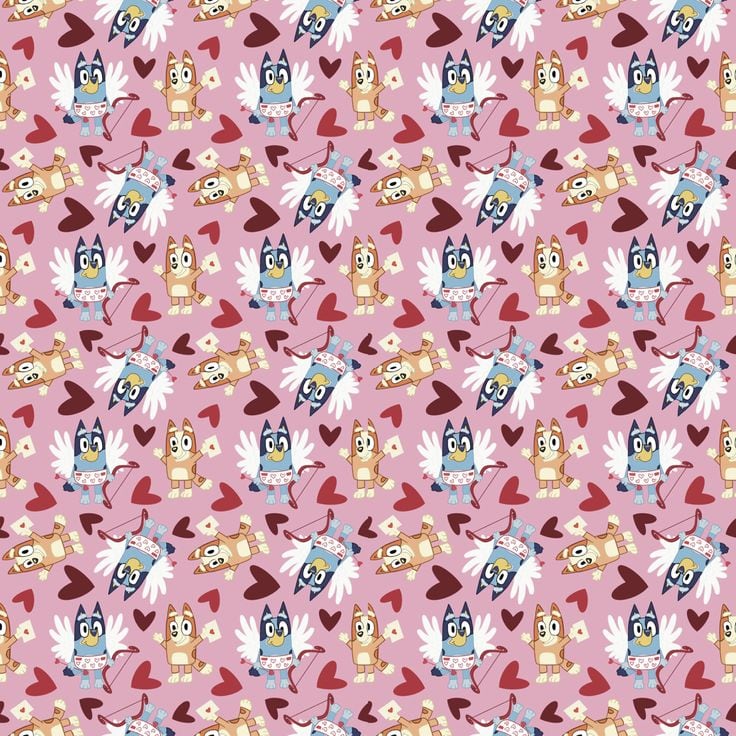 Fondos de pantalla para smartphone de San Valentín: Bluey y Bingo