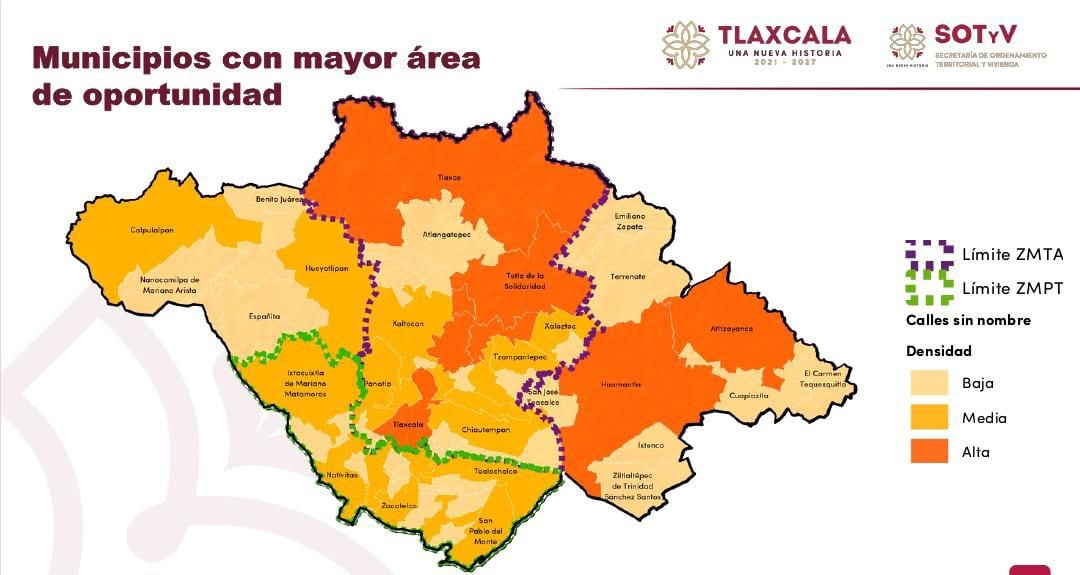En Tlaxcala solo 2% de calles tienen nombres de mujeres.