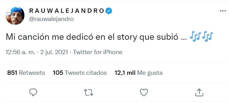 Publicación de Twitter
