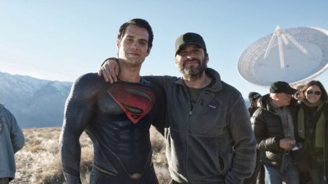 Zack Snyder con Henry Cavill
