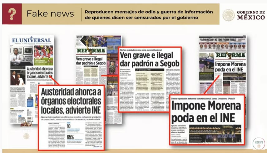 Medios de comunicación en contra de proyectos de AMLO